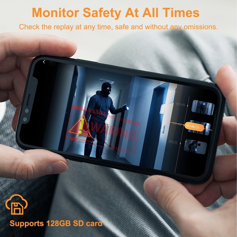Mini Wireless Security Cam w/Night Vision & Motion Detection, Phone App Control gallery