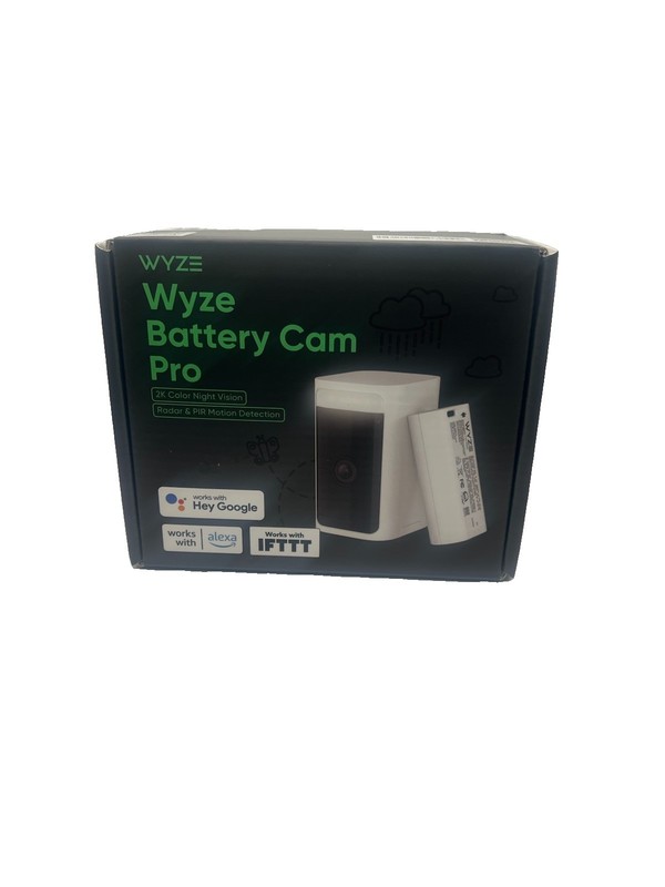 Wyze WYZECOP Battery Cam Pro Security Camera – White