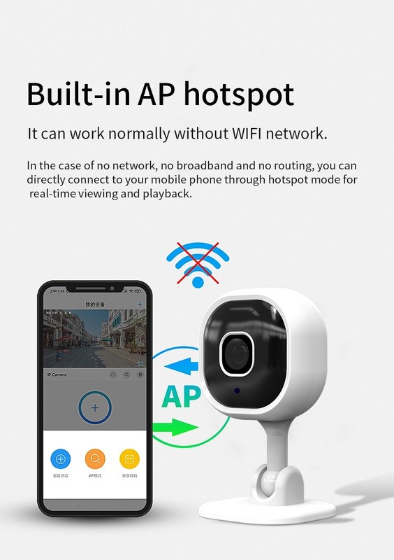 Indoor WiFi IP Security Camera 1080P HD Smart Home Security Camera IR Cut gallery