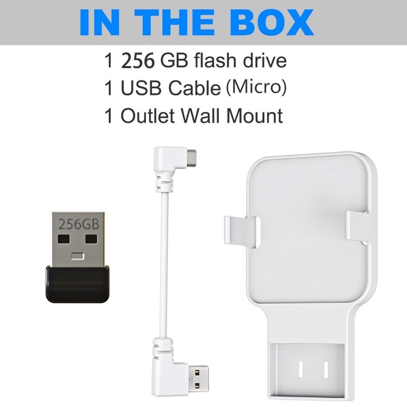 256GB Blink USB Flash Drive, with Outlet Wall Mount for Sync Module, Space-Savi gallery