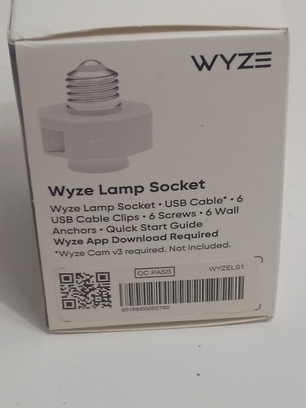 NEW in Box Wyze Smart Lamp Socket #WYZELS1 Power Adapter for Wyze Cam gallery