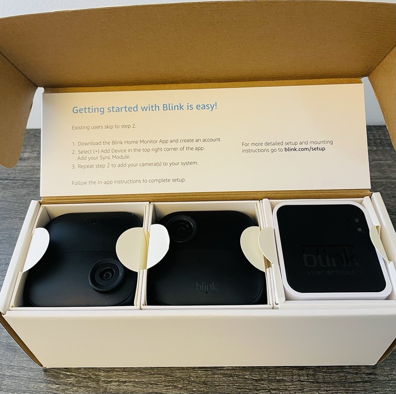 Blink Outdoor 4 (4th Gen) 2 Camera Wireless HD Home Security System Kit Open Box gallery