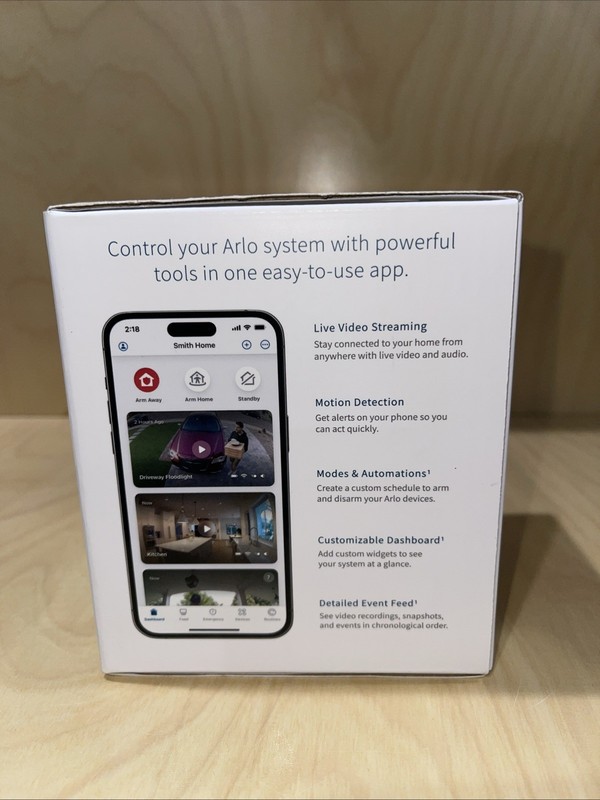 Arlo Essential Outdoor/Indoor 2nd Gen 2K Wireless Security Camera White *SEALED* gallery