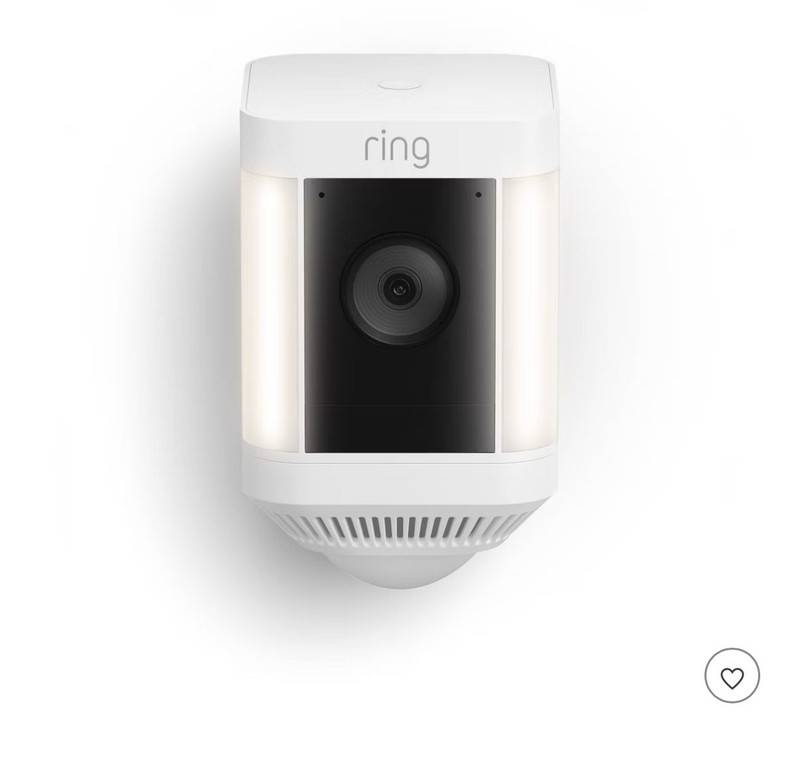 Ring - Spotlight Cam Plus Outdoor/Indoor Wireless 1080p Battery Camera - White gallery