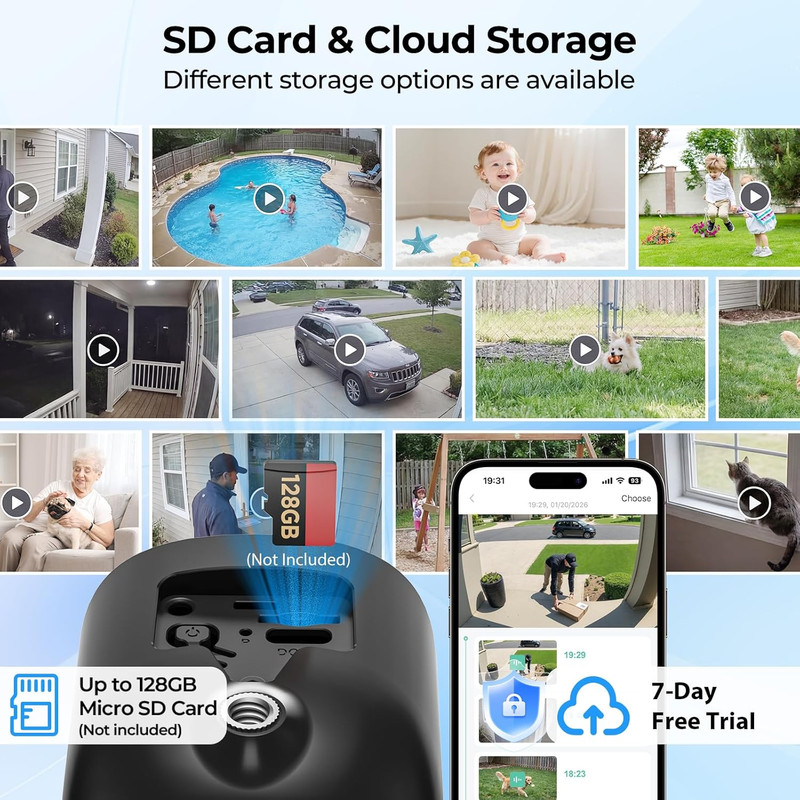 Security Cameras Wireless Outdoor 2K Solar Powered Wifi Cameras for Home Securit gallery