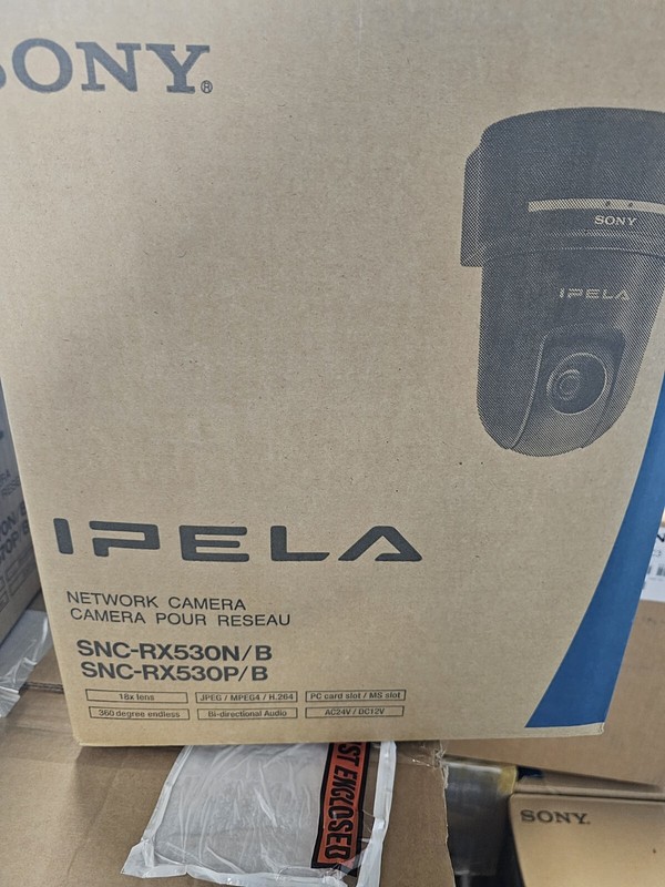 Sony SNC-RX530N/B PTZ Network Camera (Black) 18X Zoom 360 Deg N/W Ptz Cam