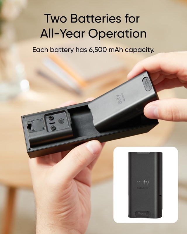 eufy Security Video Doorbell E340 (Battery Powered), Uninterrupted Use Black gallery