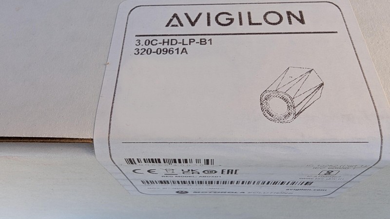 Avigilon Unity 3.0C-HD-LP-B1 3MP 4.7-84.6mm Varifocal Lens, IP Box Camera, White