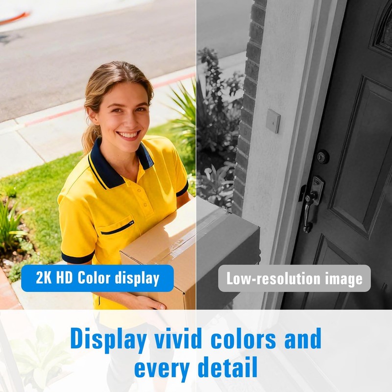 Security Cameras Wireless Outdoor, 2K Cameras for Home Security with Color Ni... gallery