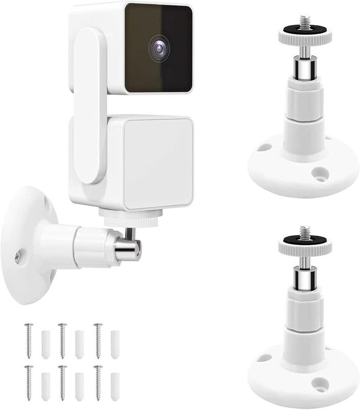 2 Pack Wall Mount Compatible with Wyze Cam Pan V3, Indoor and Outdoor Securit... gallery