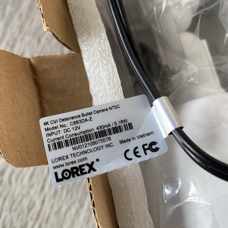 Lot of 4 Lorex C883DA-Z Indoor/Outdoor 4K CVI Deterrence Bullet Security Camera gallery