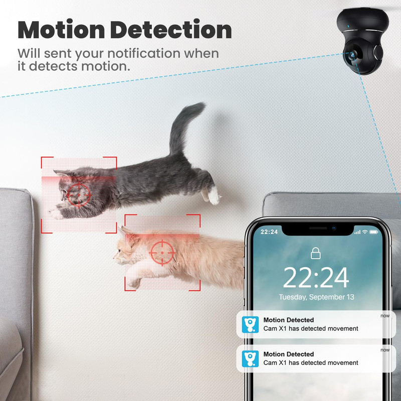 Camara Wifi De Seguridad Para Casas Interior Exterior Vigilancia Inalambrica gallery