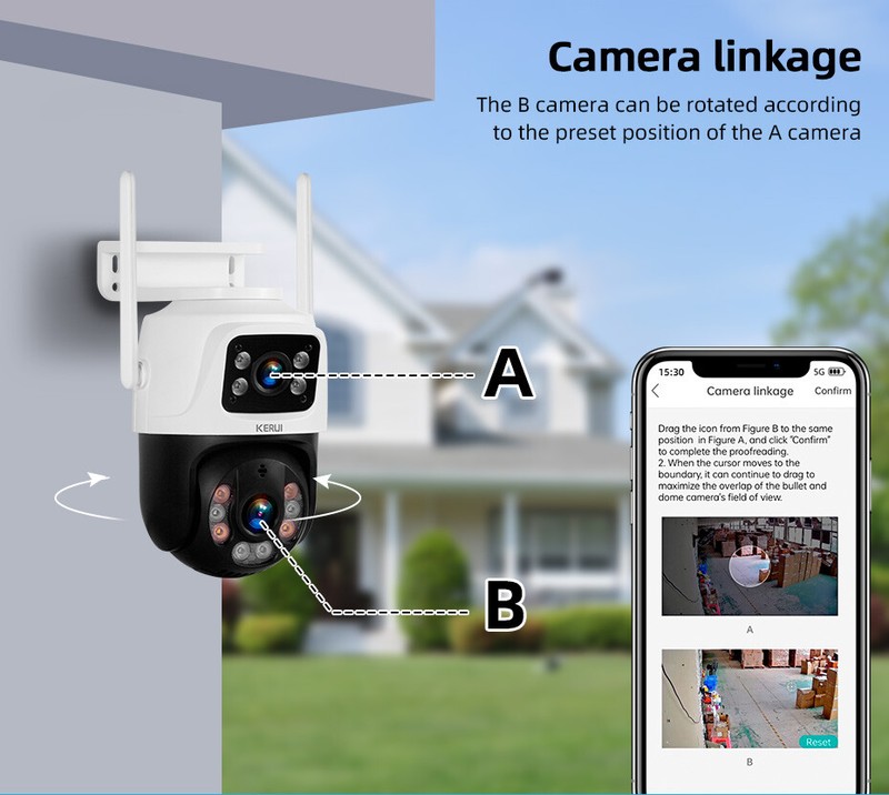 3PACK 6MP Home Security CCTV Video Surveillance Camera Outdoor Human Detection gallery