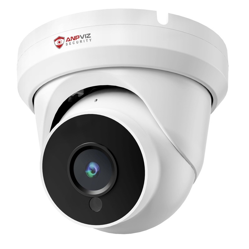4MP PoE IP Turret Camera with Microphone/Audio, IP Security Camera Outdoor In…