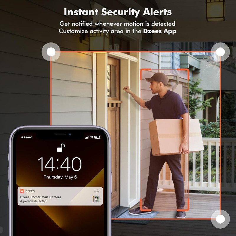 Wireless Security Camera Outdoor with Magnetic Mount, 4MP Battery Powered Securi gallery