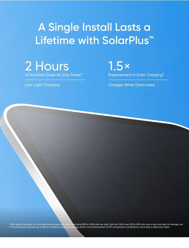 eufy SoloCam S340 Solar Wireless Security Camera Outdoor Dual Cam 360° Guardian gallery