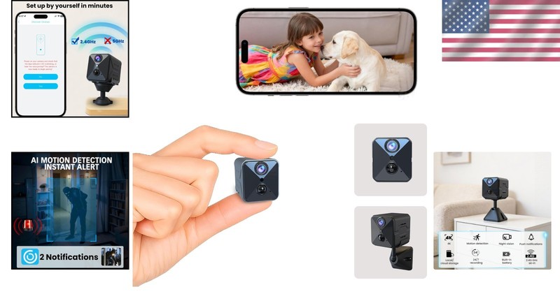 Upgraded Mini Camera with Night Vision & Motion Detection gallery