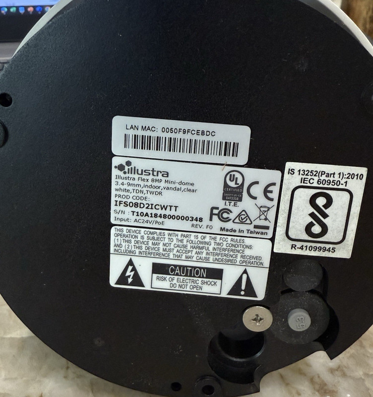 Illustra Flex Tyco IFS08D2ICWTT 8MP Indoor Mini-Dome Johnson Controls B-5