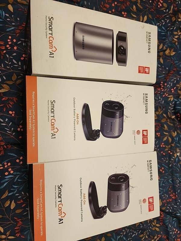 Samsung Wisenet SNW-R0130BW SmartCam A1 Home Security SNA-R1100W with 2 Cameras