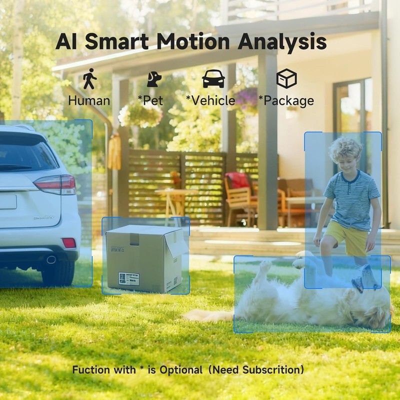4-Pack Wireless 5G WiFi Security Camera System Smart Outdoor Night Vision 1080P gallery