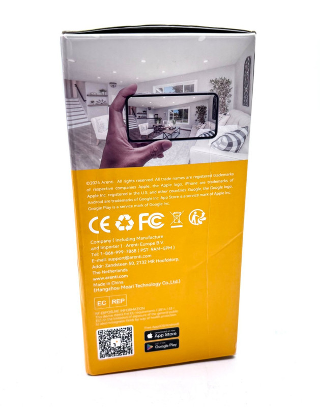 Arenti P2Q 4MP Indoor WiFi Camera 2.4 & 5GHZ Dual Band w/ Two Way Audio - White gallery