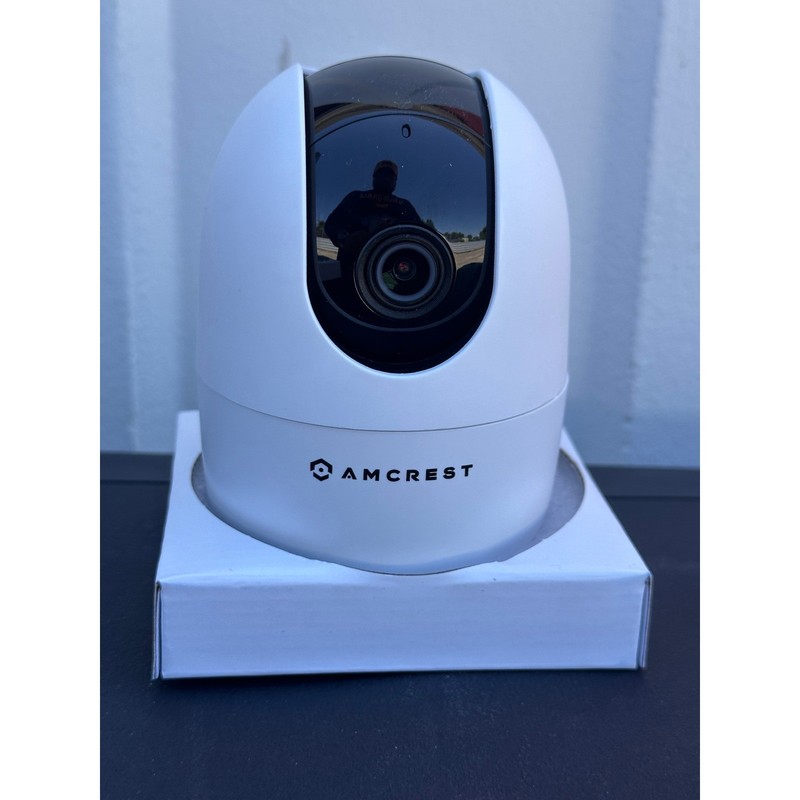 Amcrest SmartHome 1080p Wi-Fi Pan/Tilt Indoor Security Camera ASH21-W-V2 White gallery