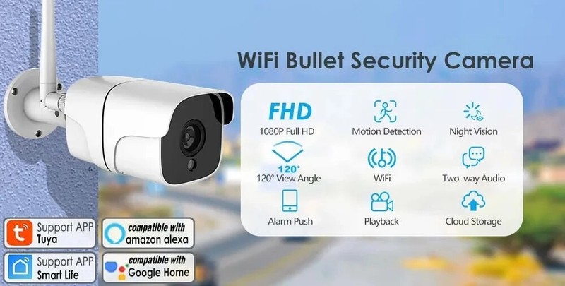 Tuya 5G Wifi Camera Outdoor 5MP Home Security Camera Motion Detect Surveillance gallery