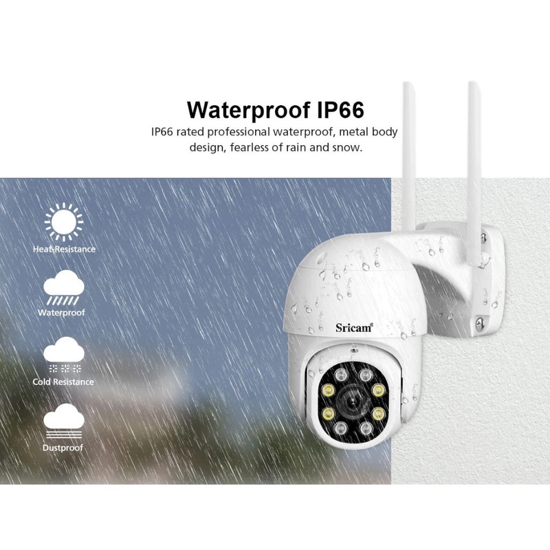 Camera WiFi CCTV 1080P FHD 360° IP Security Cam Night Vision Two-Way Voice gallery