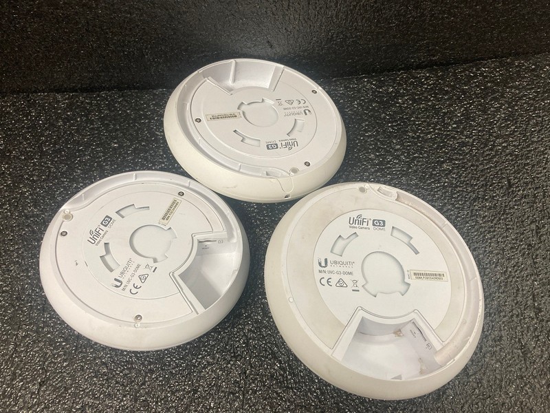 Lot of 3 Ubiquiti UVC-G3-DOME UniFi Video Camera / Untested gallery