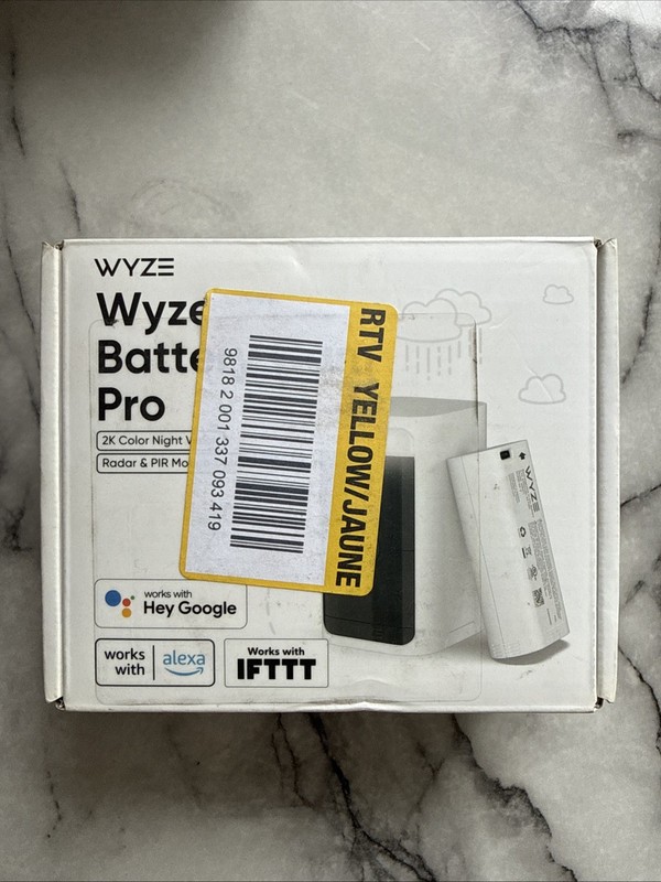 Wyze WYZECOP Battery Cam Pro Security Camera – White