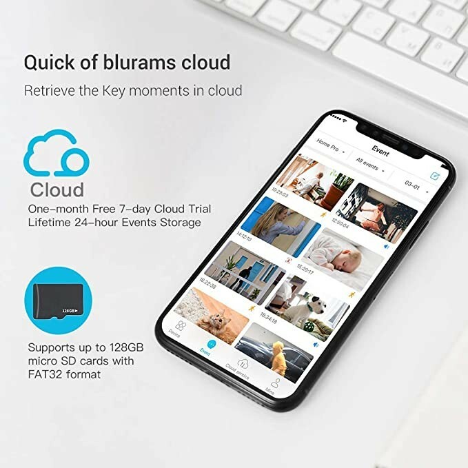 Blurams 2K Home Security Camera, Baby & Pet Monitor gallery