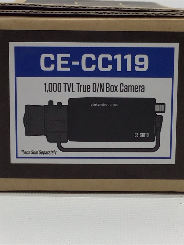 S8 True Day/Night Box Camera Clinton Electronics DC12V/AC24V New In Box 1000 TVL