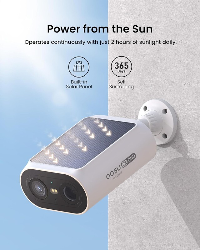 Solar Security Cameras Wireless Outdoor, 2Mins DIY Installation, No Subscript... gallery