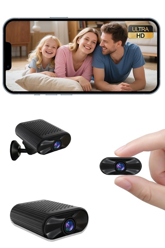 Mini Camera – 4K HD Wireless Small Camera – Tiny Indoor Security Cameras with…