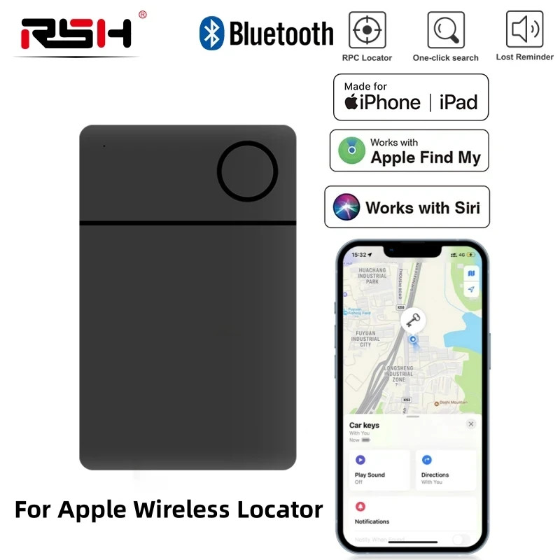 GPS TRACKER BLUETOOTH ANTI-THEFT CAR BAG KEYS CALL APP