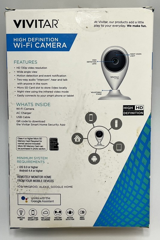 Vivitar Smart Home Security Wi-Fi IPC112N-WHT gallery