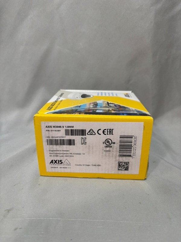 AXIS M3046-V 1.8MM Fixed Dome Network IP Camera 3MP 1080p PoE 01116-001 SEALED gallery