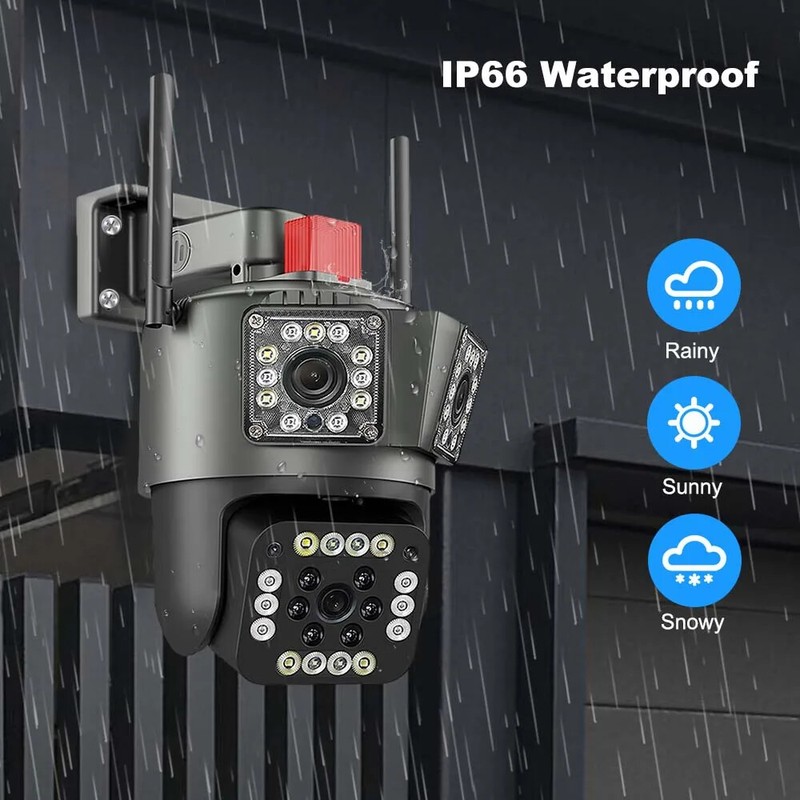 9MP Camara De Seguridad Wifi Inalambricas Para Casa y Exterior Con Audio Video gallery