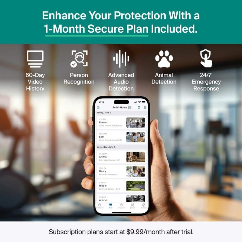 Essential Plug-In Indoor Security Camera 2K (3Rd Gen) with Dual-Band Wi-Fi and P gallery