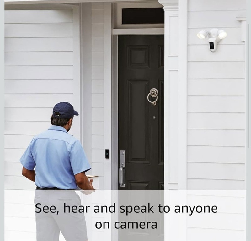 Ring Floodlight Cam Wired Plus - Outdoor home or business 1 Camera, White gallery