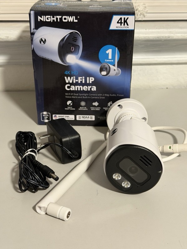 Night Owl Wi-Fi IP 4K HD Indoor/Outdoor Dual Spotlight Camera with 2-Way Audio gallery