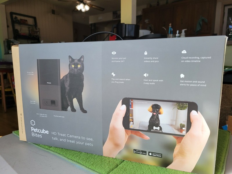 Petcube Bites Interactive Wi-Fi Pet Camera and Treat Dispenser - Black gallery