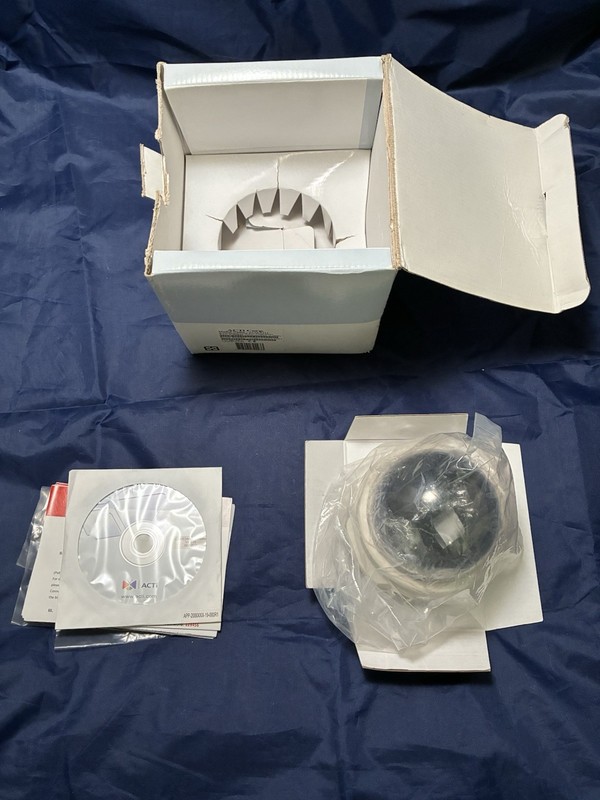 ACTİ TCM-3111 H.264 Megapixel IP PoE Fixed Dome Unused NOS