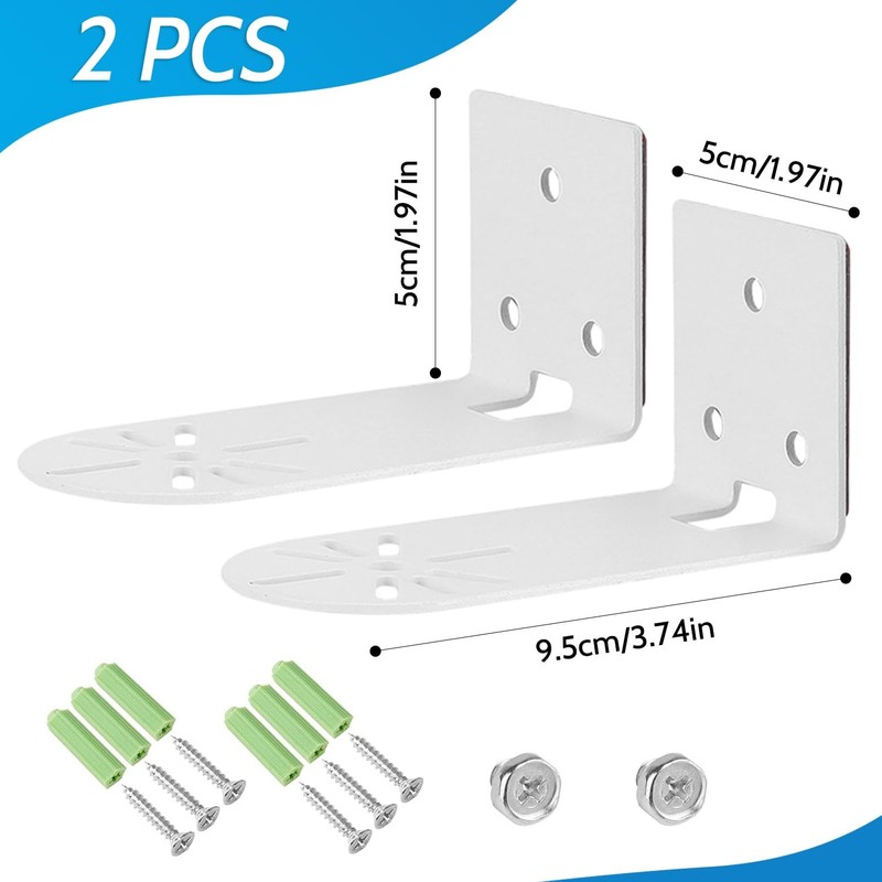 2Pack Adhesive Metal Wall Mount Bracket, Compatible with Wyze Cam Pan V3/V2, ... gallery