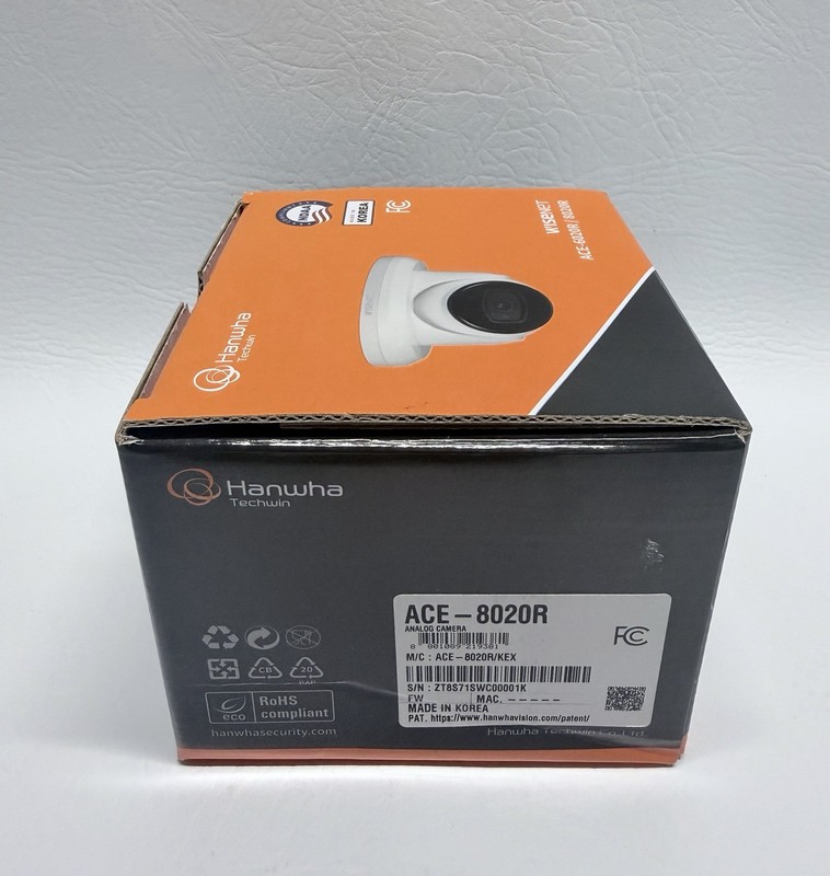 NEW Wisenet Hanwha ACE-8020R Analog Camera