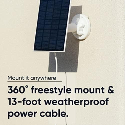 Durable Weatherproof Solar Panel with 2.5W Charging for Outdoor Security Cameras gallery