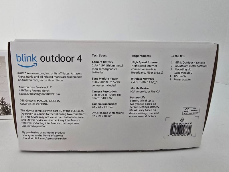Blink Outdoor 4 Camera w/ Sync Module & Batteries 1080p Mounting Kit gallery