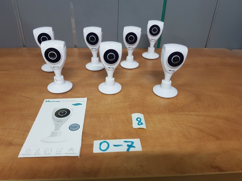 lot OF 7 Vimtag CM1 720P Mini Smart Cloud Camera Parts or Repair