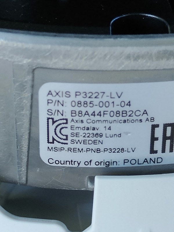 Axis P3227-LV 5MP Fixed Dome IP Security Camera w/ IR FLASH SALE gallery