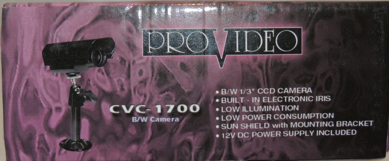 ProVideo Speco CVC1700 Mini Bullet B/W Hig Res Surveillance Camera w/ Sunshield gallery
